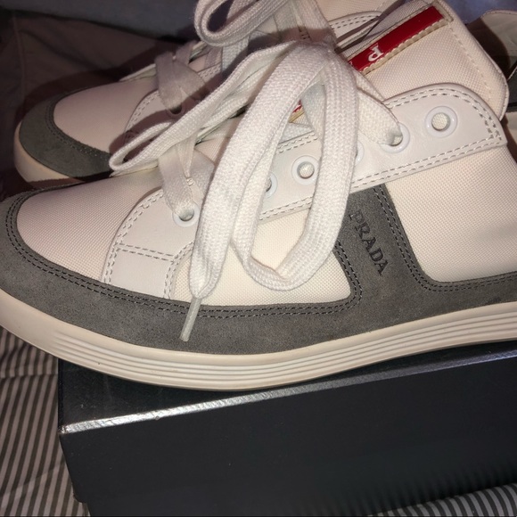 #Prada #ScamosciatoNY #Sneakers #Size 7.5 #LikeNew #WithBox #WithDustBag - Picture 3 of 12